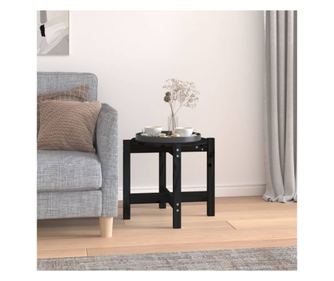 Fekete dohnyzasztal,  52,5x45 cm, tmr fenyfa