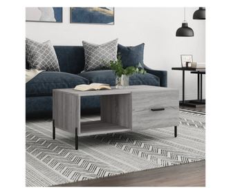 Măsuță de cafea, gri sonoma, 90x50x40 cm, lemn prelucrat