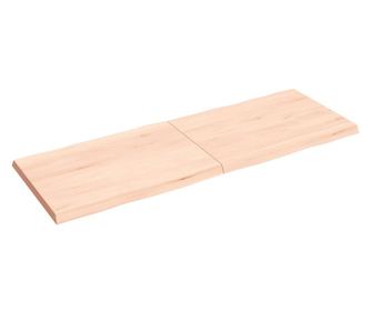 Masszv tlgyfa asztallap 140x50x4 cm, kezeletlen, organikus kontr