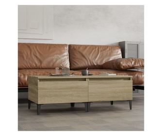 Dohányzó asztal 2 db. Sonoma tölgy 50x46x35 cm kompozit fa