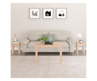 Stolovi na kat, 3 kom., masivno borovo drvo