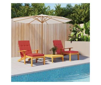 Terasz szkprna, 2 db, piros, Oxford szvet