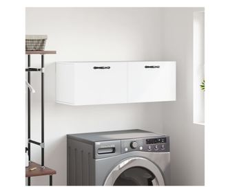 Omarica, bela, 100x36,5x35 cm, kompozitni les