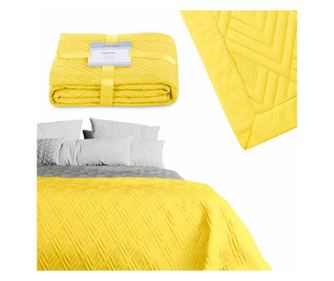 Cuvertura din microfibra Ophelia, 70 g/m2, 200x220 cm, galben
