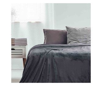 Patura cocolino cu motiv clasic, Micutu, 240 g/m2, 70x150 cm, grafit