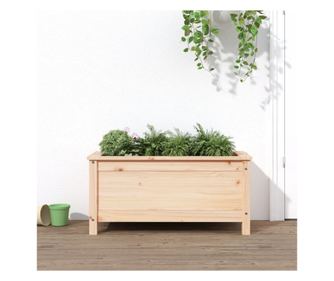 Ζαρντινιέρα κήπου, 82,5x40x39 εκ., μασίφ ξύλο πεύκου