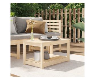 Măsuță de grădină, 82,5x50,5x45 cm, lemn masiv de pin