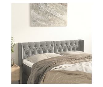 Табла със светлосиви крила 147x16x78/88 см кадифе