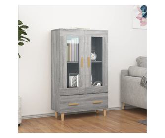 Dulap înalt, gri sonoma, 70x31x115 cm, lemn compozit