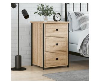 Κομοδίνο, sonoma oak, 40x36x60 εκ., σύνθετο ξύλο