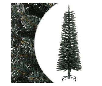 Umjetno božićno drvce slim s postoljem, zeleno, 120 cm, PVC