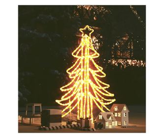 Sklopivo božićno drvce, s 360 toplih bijelih LED dioda