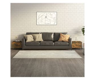 Холни маси метални крака 2 бр опушен дъб 50х50х40 см