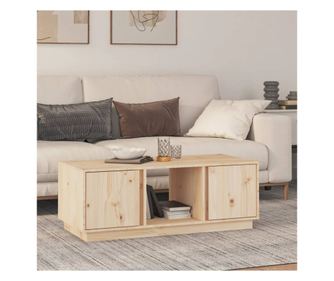 Mizica za kavo, 110x50x40 cm, masivno borovo leso