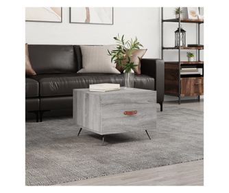 Măsuță de cafea, gri sonoma, 50x50x40 cm, lemn prelucrat