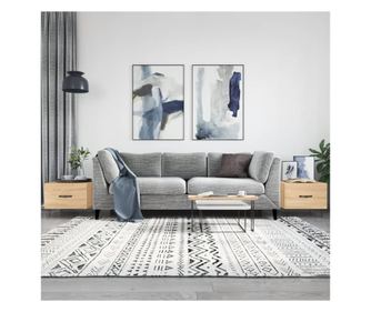 Kvzasztal 2 db tlgy sonoma 50x50x40 cm faforgcslap