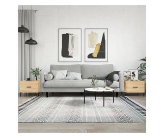 Kvzasztal 2 db tlgy sonoma 50x50x40 cm faforgcslap