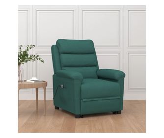 Fotelja s podizanjem, tamnozelena, tekstilni materijal