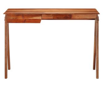 Pisalna miza z predalom, 110x50x77 cm, masivni les akacije