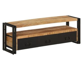 TV komoda, 120x30x40 cm, masivno drvo manga