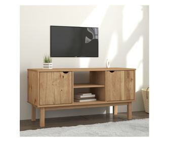 TV komoda, 113,5x43x57 cm, masivno borovo drvo