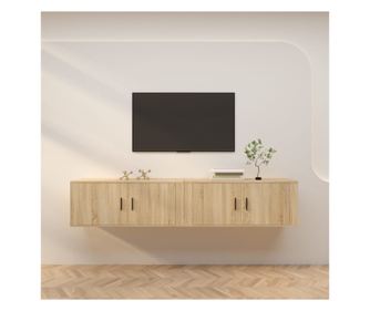 Fali TV-szekrények 2 db sonoma tölgy 100x34,5x40cm