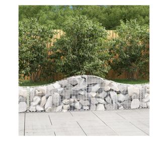 ves gabionkosarak, 13 db, 200x30x40/60 cm, horganyzott vas