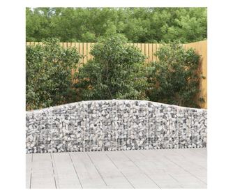 ves gabionkosarak 4 db, 400x30x60/80 cm, horganyzott vas