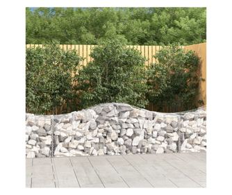 Coș gabion arcuit 200x50x60/80 cm fier galvanizat