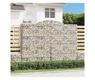 3 db velt gabionkosr. 300x30x220/240 cm horganyzott vas