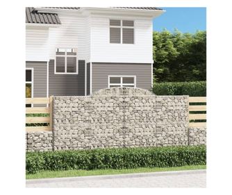 ves gabionkosarak 10 db, 300x30x140/160cm, horganyzott vas