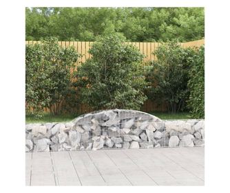 ves gabionkosarak, 12 db, 300x30x40/60 cm, horganyzott vas