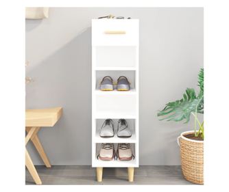 Ormarić za cipele, bijeli, 30x35x105 cm, kompozitno drvo