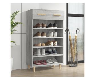 Skříň na boty, šedá sonoma, 60x35x105 cm, kompozitní dřevo