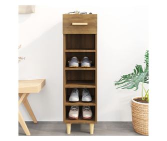 Ormarić za cipele, smeđi hrast, 30x35x105 cm, kompozitno drvo