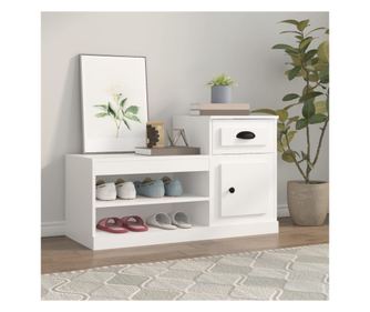 Ormarić za cipele, bijeli, 102x36x60 cm, kompozitno drvo