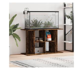 Подложка за аквариум, опушен дъб, 100x40x60 см, обработено дърво