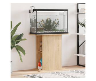 Подложка за аквариум, дъб сонома, 36x75x72,5 см, обработено дърво