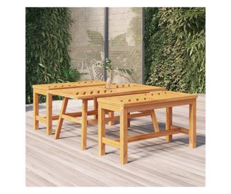 Stolić za kavu 100x50x45 cm od masivnog akacijevog drva