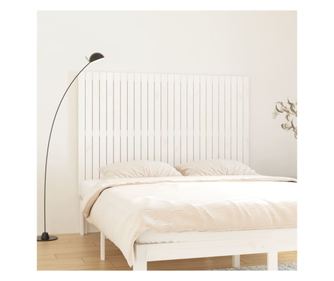 Zidna uzglavlja, bijela, 166x3x110 cm, masivno drvo bora