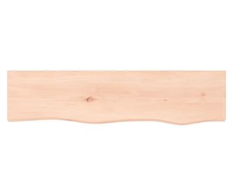 Falra szerelhet polc, 80x20x4 cm, kezeletlen tmr tlgyfa