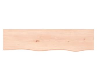 Falra szerelhet polc, 80x20x6 cm, kezeletlen tmr tlgyfa