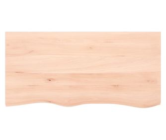Falra szerelhet polc, 100x50x4 cm, kezeletlen tmr tlgyfa