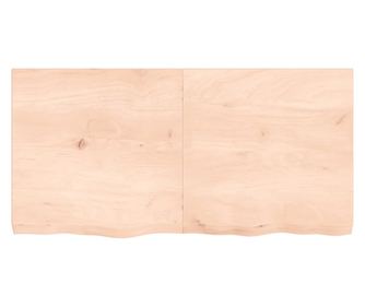 Falra szerelhet polc, 120x60x6 cm, kezeletlen tmr tlgyfa