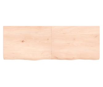 Falra szerelhet polc, 140x50x6 cm, kezeletlen tmr tlgyfa