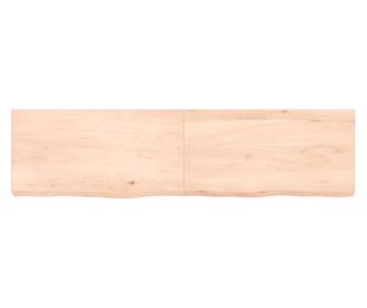 Falra szerelhet polc, 120x30x6 cm, kezeletlen tmr tlgyfa