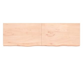 Falra szerelhet polc, 200x60x6 cm, kezeletlen tmr tlgyfa