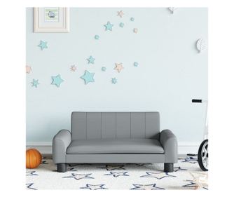 Dječja sofa, siva, 70x45x30 cm, tekstilni materijal