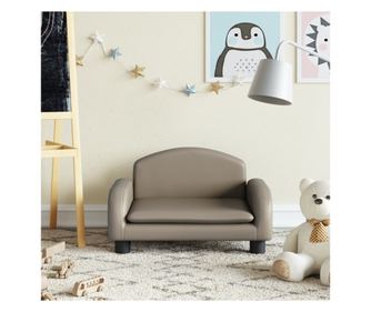 Dječja sofa, cappuccino, 50x40x30 cm, eko koža
