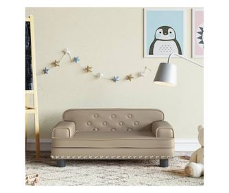 Dječja sofa, cappuccino, 70x45x30 cm, eko koža